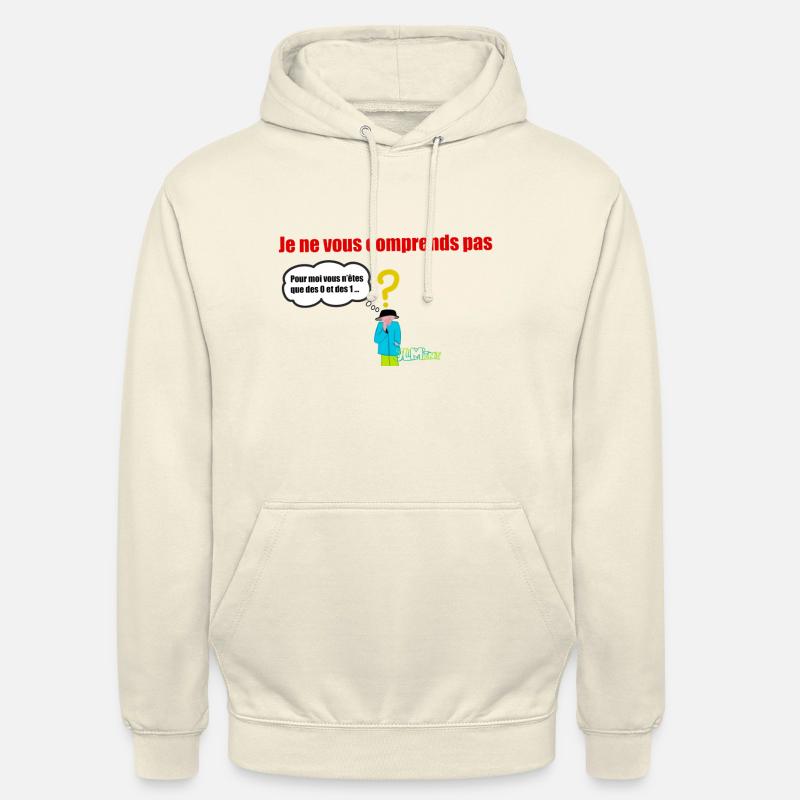 Null und Eins - Unisex Hoodie - Vanille-Milchshake