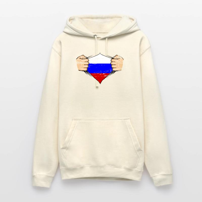 Conception du drapeau de la Russie utilisée Sweat-shirt à capuche unisexe