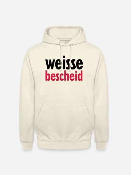 weissebescheid - Unisex Hoodie - Vanille-Milchshake