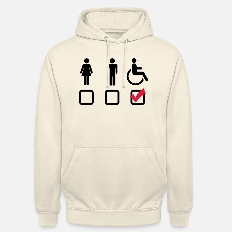 Behindert Rollstuhl - Unisex Hoodie - Vanille-Milchshake