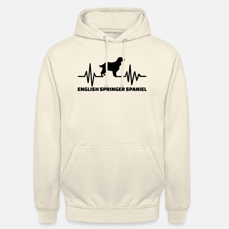 English Springer Spaniel - Sweat-shirt à capuche unisexe - vanille