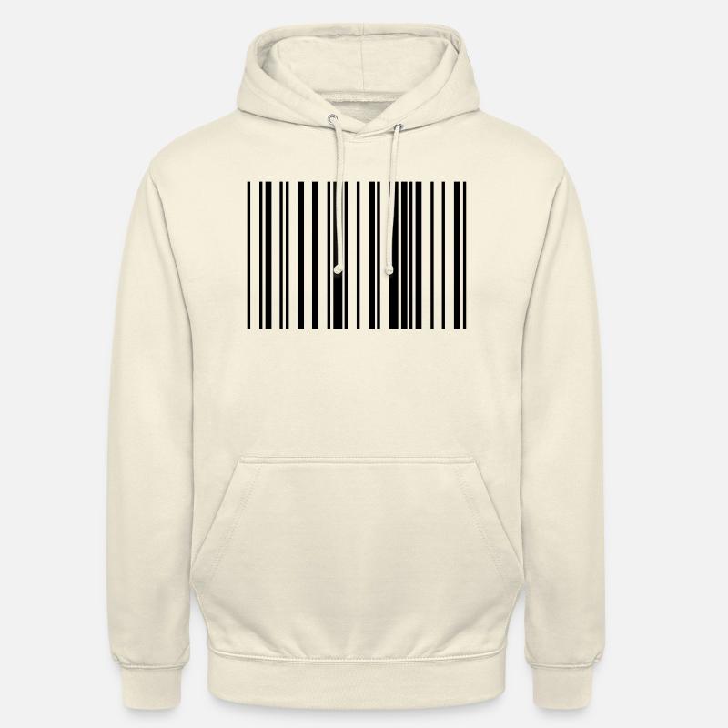 Barcode Code Streifen Gestreift Unisex Hoodie