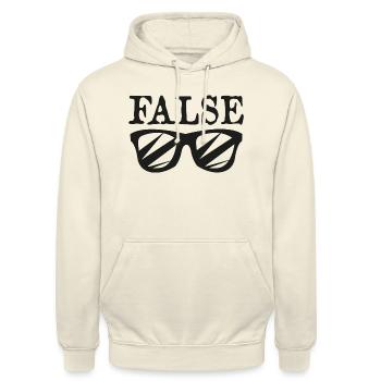 FALSE T-Shirts - Unisex Hoodie - vanilla - Front - Alina (178cm) & Michal (187cm)