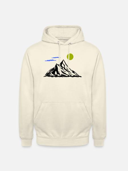 Berge - Unisex Hoodie - Vanille-Milchshake