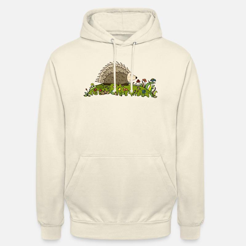 Hérisson - Sweat-shirt à capuche unisexe - vanille