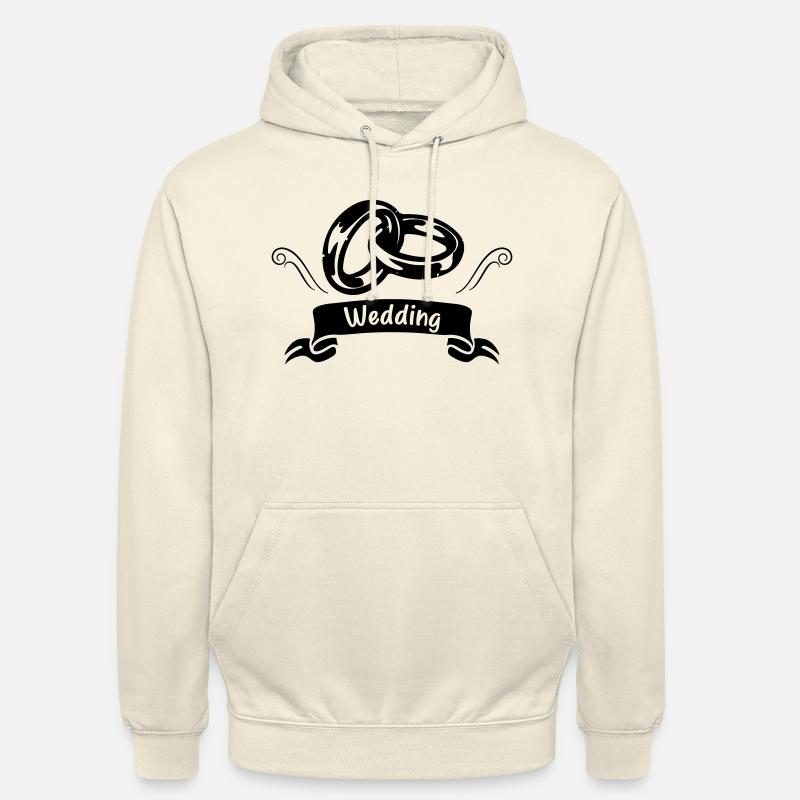 eheringe ring hochzeit - Unisex Hoodie - Vanille-Milchshake