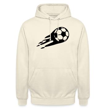 Fußball Deutschland Weltmeister Sport - Unisex Hoodie - Vanille-Milchshake - Vorne - Alina (178cm) & Michal (187cm)