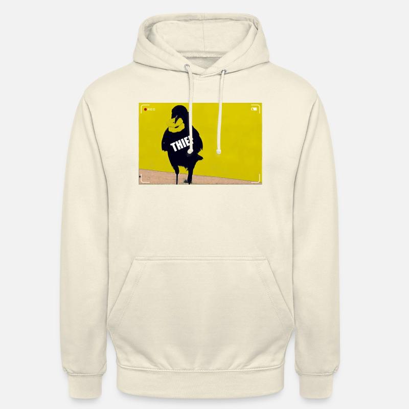 Le corbeau, le voleur - Sweat-shirt à capuche unisexe - vanille
