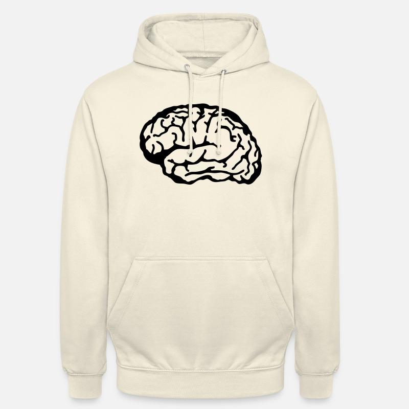 brain - Sweat-shirt à capuche unisexe - vanille