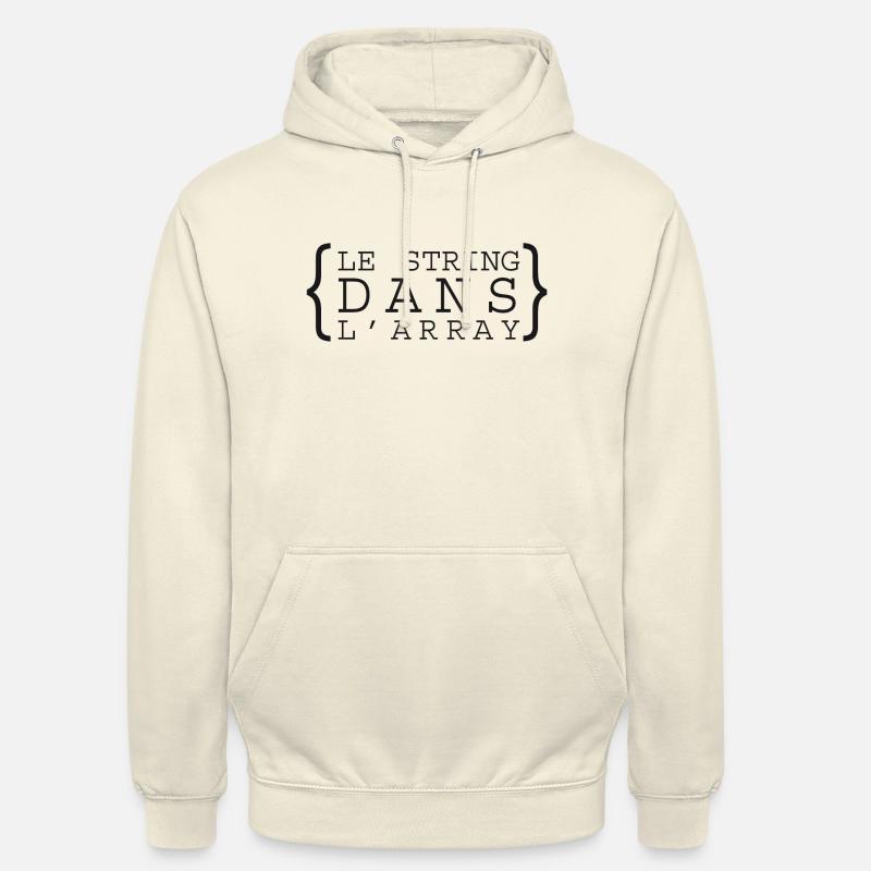 lestringdanslarray - Sweat-shirt à capuche unisexe - vanille
