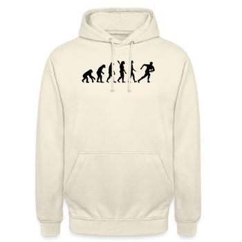 Evolution Rugby - Sweat-shirt à capuche unisexe - vanille - Devant - Alina (178cm) & Michal (187cm)