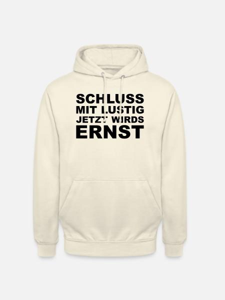 Schluss mit lustig - Unisex Hoodie - Vanille-Milchshake