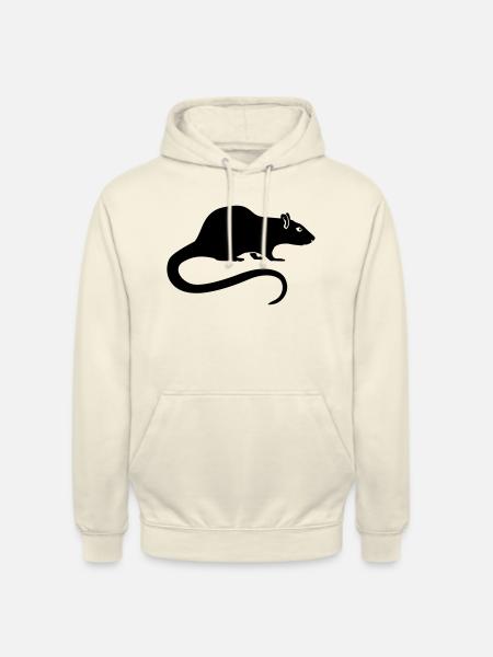 Rat - Sweat-shirt à capuche unisexe - vanille