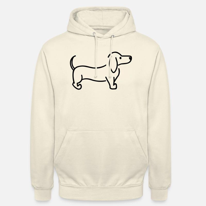 Teckel - Sweat-shirt à capuche unisexe - vanille