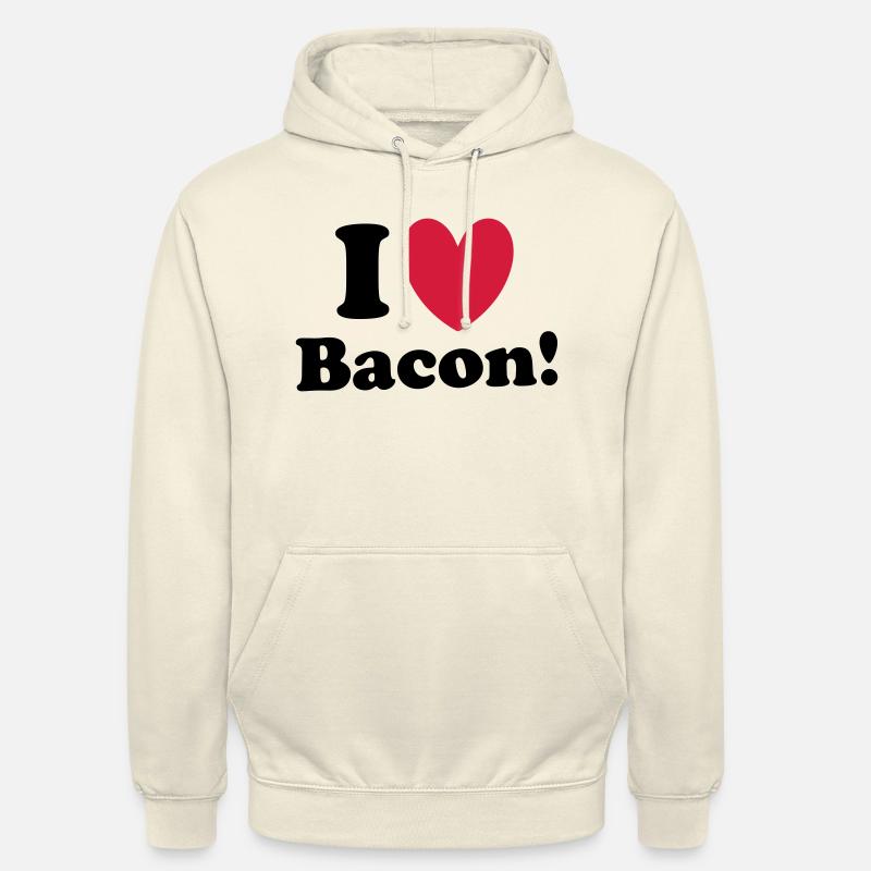 Bacon - Sweat-shirt à capuche unisexe - vanille