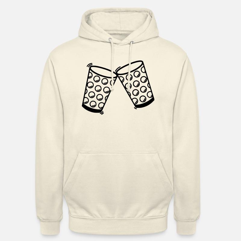 Les dubbegläsers trinquent - Sweat-shirt à capuche unisexe - vanille