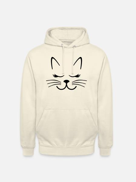 cat - Unisex Hoodie - vanilla