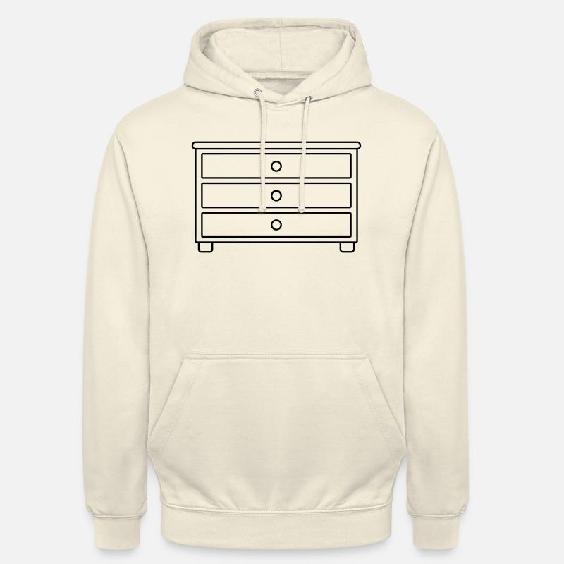 Möbelstück Schubladen Kommode Design - Unisex Hoodie - Vanille-Milchshake