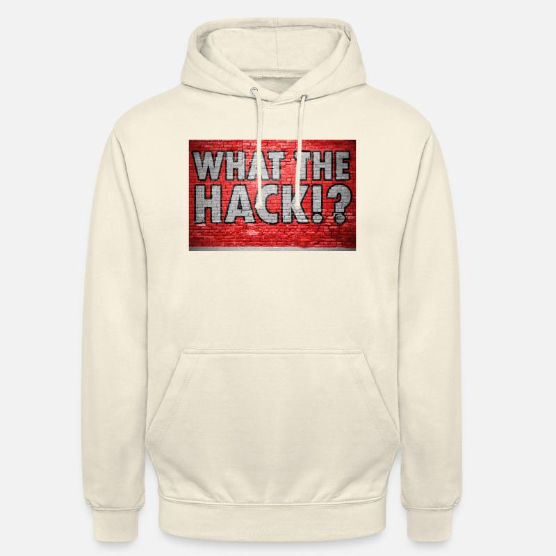 Qu’est-ce que le hack!? Graffiti - Sweat-shirt à capuche unisexe - vanille