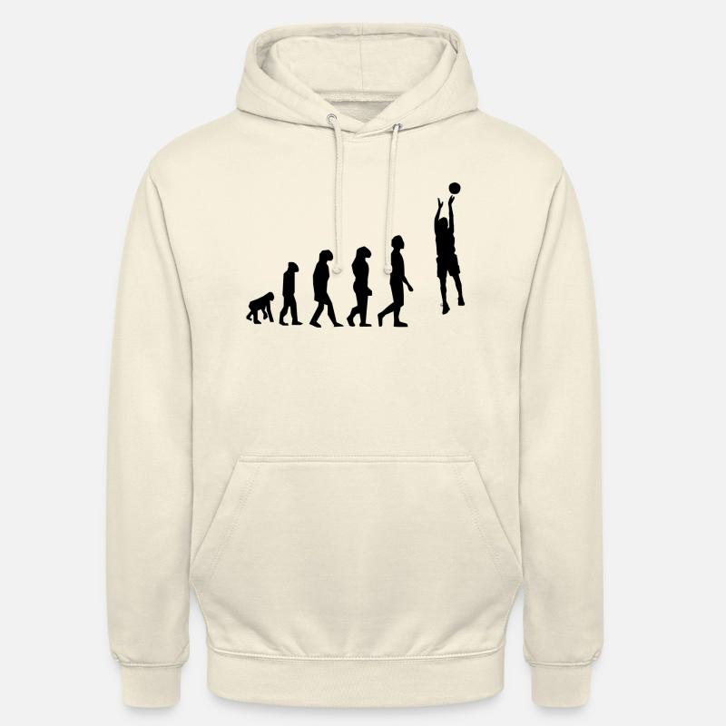 basket évolution - Sweat-shirt à capuche unisexe - vanille