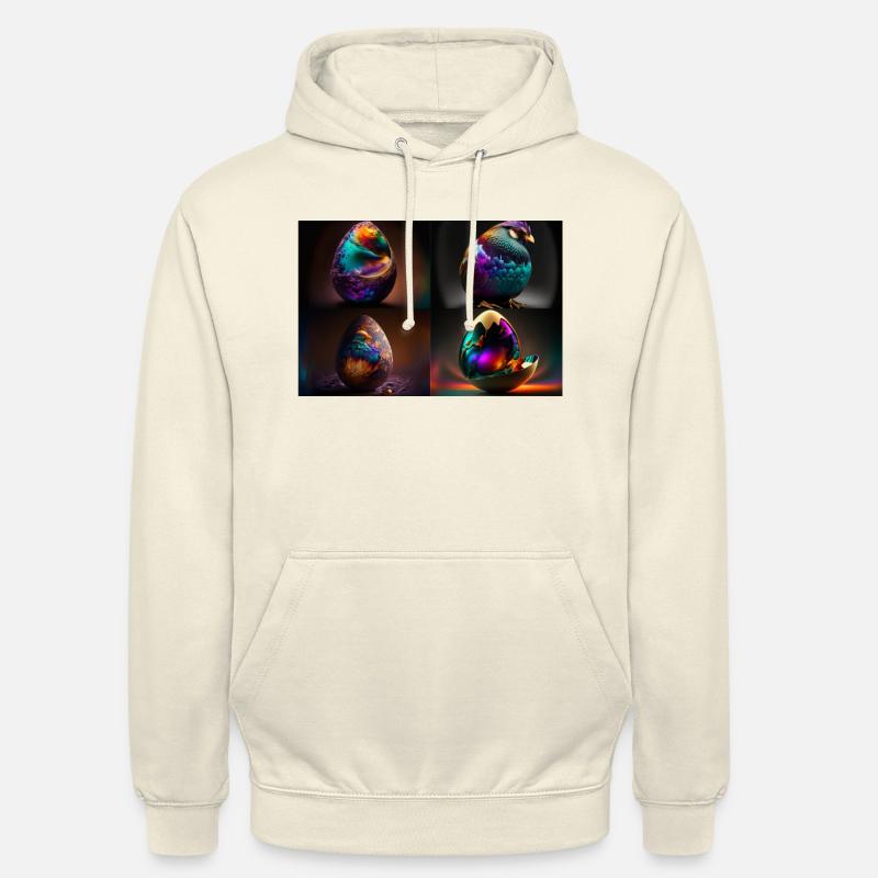 chickens egg colored - Sweat-shirt à capuche unisexe - vanille
