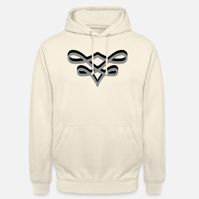 S’épanouit petit 2 bicolore - Sweat-shirt à capuche unisexe - vanille