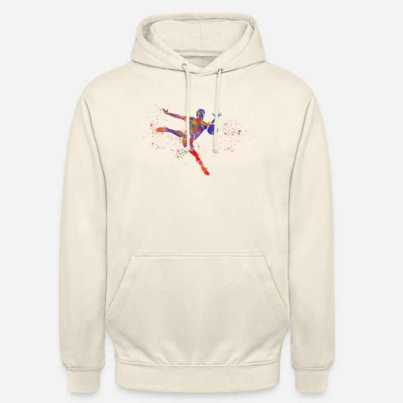 Footballeur - Sweat-shirt à capuche unisexe - vanille
