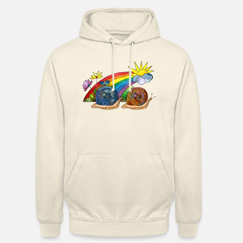 Escargots - Sweat-shirt à capuche unisexe - vanille
