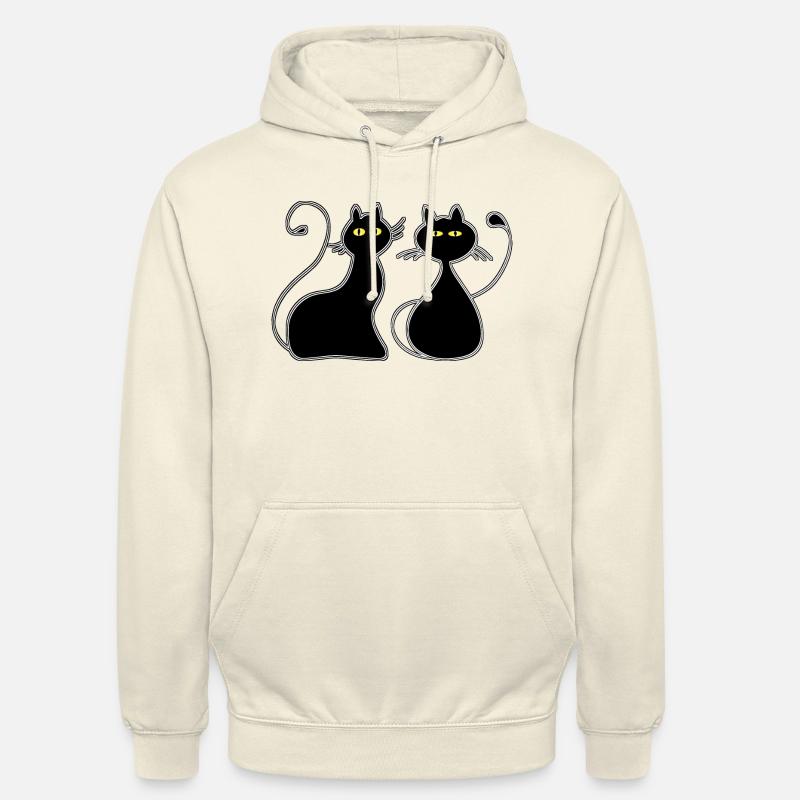 Chats - Sweat-shirt à capuche unisexe - vanille