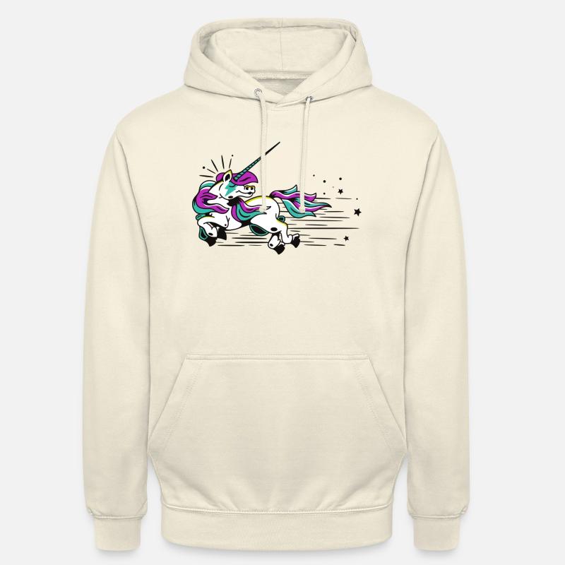 Fliegendes Einhorn - Unisex Hoodie - Vanille-Milchshake