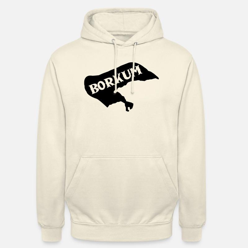 Île de Borkum - Sweat-shirt à capuche unisexe - vanille