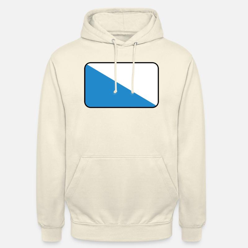 Flaggenvignette oder Logo von Zürich - Unisex Hoodie - Vanille-Milchshake