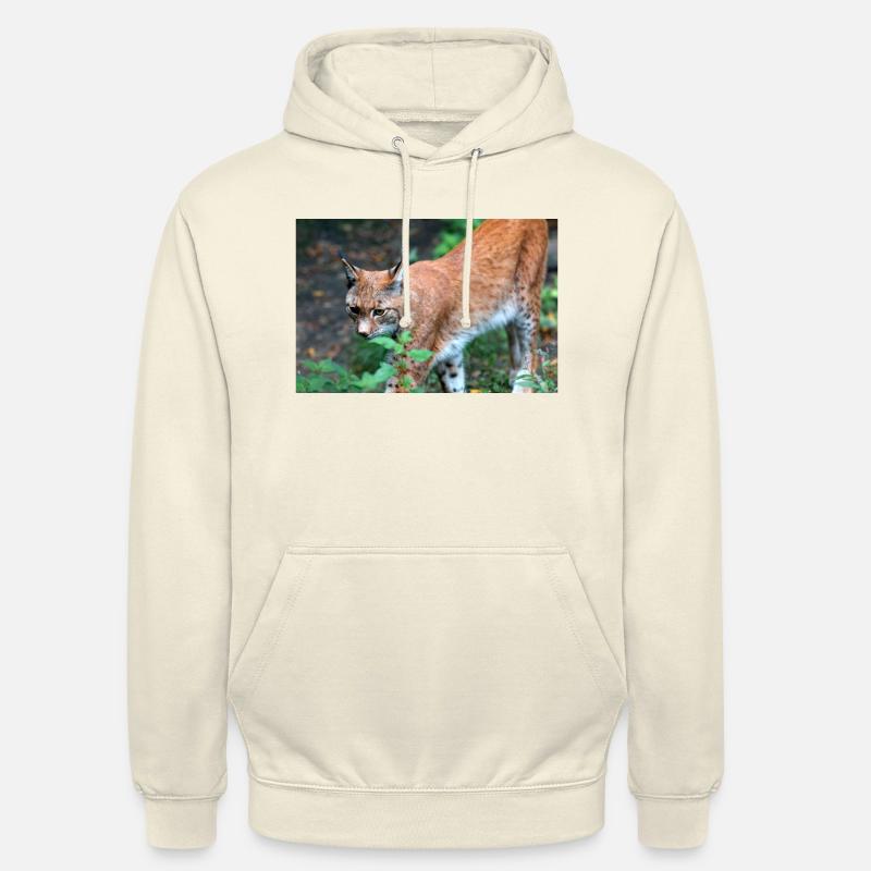 Eurasischer Luchs oder Nördlicher Luchs - Unisex Hoodie - Vanille-Milchshake