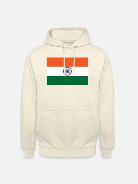 Inde - Sweat-shirt à capuche unisexe - vanille