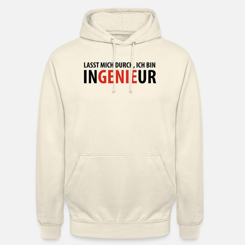 Lasst mich durch, ich bin Ingenieur - Unisex Hoodie - Vanille-Milchshake