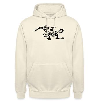 Lezard Gecko - Sweat-shirt à capuche unisexe - vanille - Devant - Alina (178cm) & Michal (187cm)