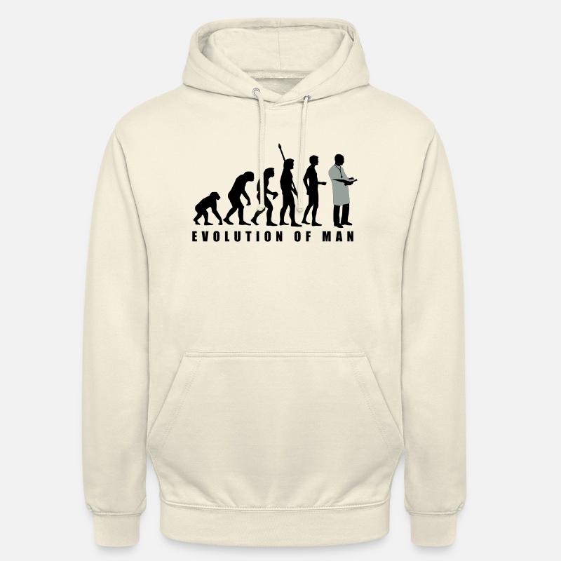 evolution_arzt_2c - Unisex Hoodie - Vanille-Milchshake