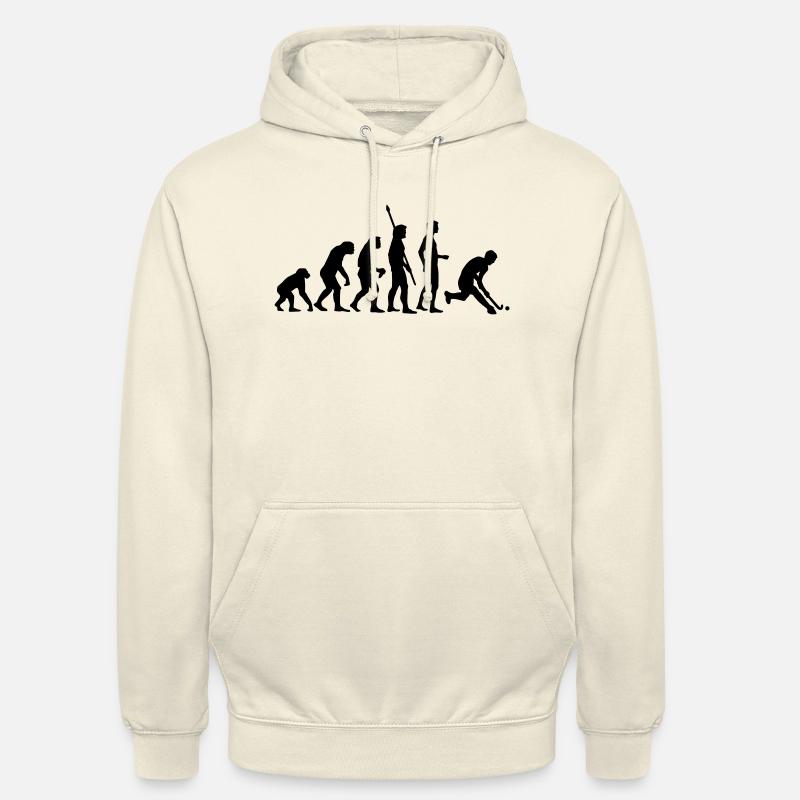 evolution_herren_hockey_1c - Sweat-shirt à capuche unisexe - vanille