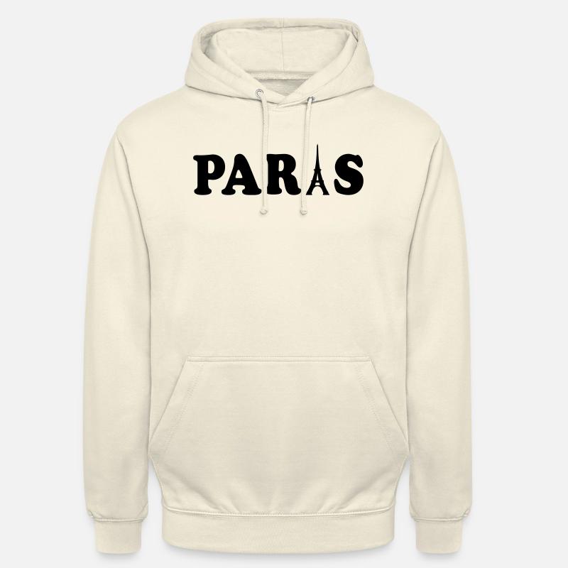 paris Tour Eiffel - Sweat-shirt à capuche unisexe - vanille