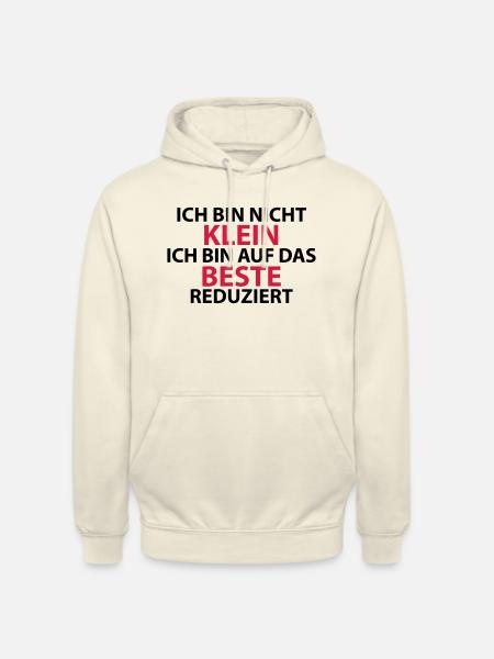 Ich bin nicht klein - Unisex Hoodie - Vanille-Milchshake