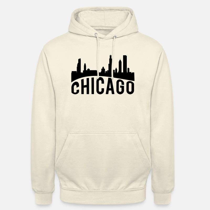 Chicago - Sweat-shirt à capuche unisexe - vanille