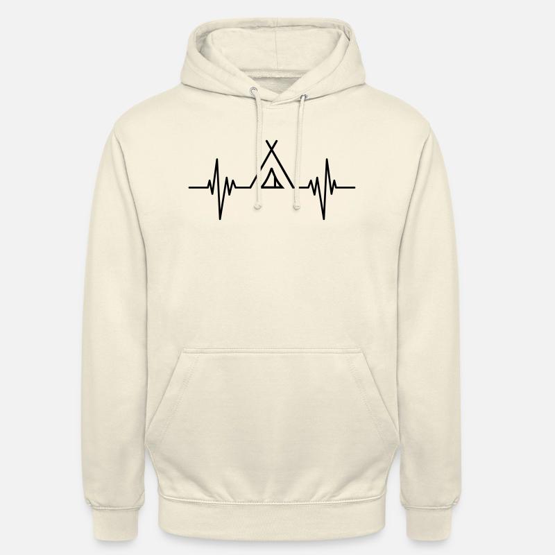 Puls de camping - Sweat-shirt à capuche unisexe - vanille