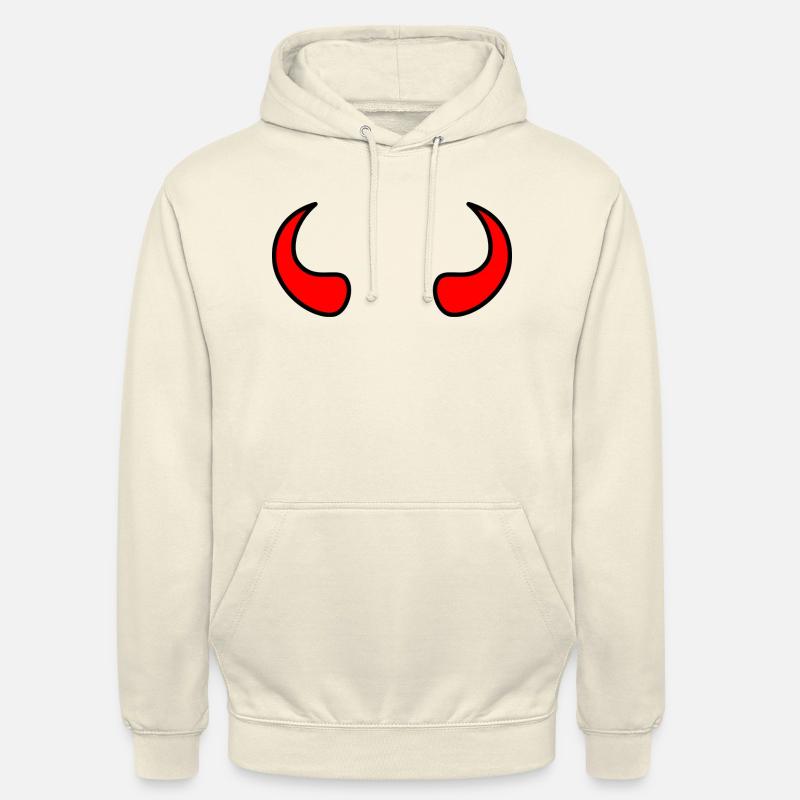 Devil's Horns - Devilish gift idea. - Unisex Hoodie - vanilla