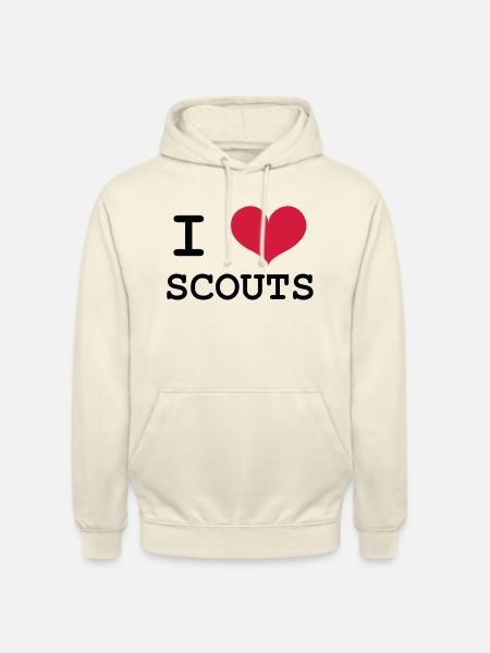 I Love Scouts - Unisex Hoodie - Vanille-Milchshake