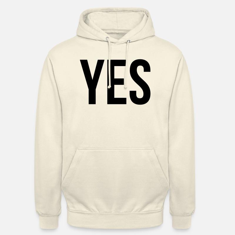yes - Hættetrøje unisex - vaniljemilkshake