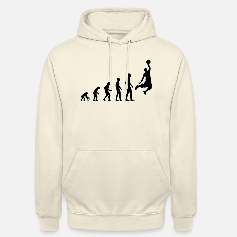 Basketball évolution - Sweat-shirt à capuche unisexe - vanille