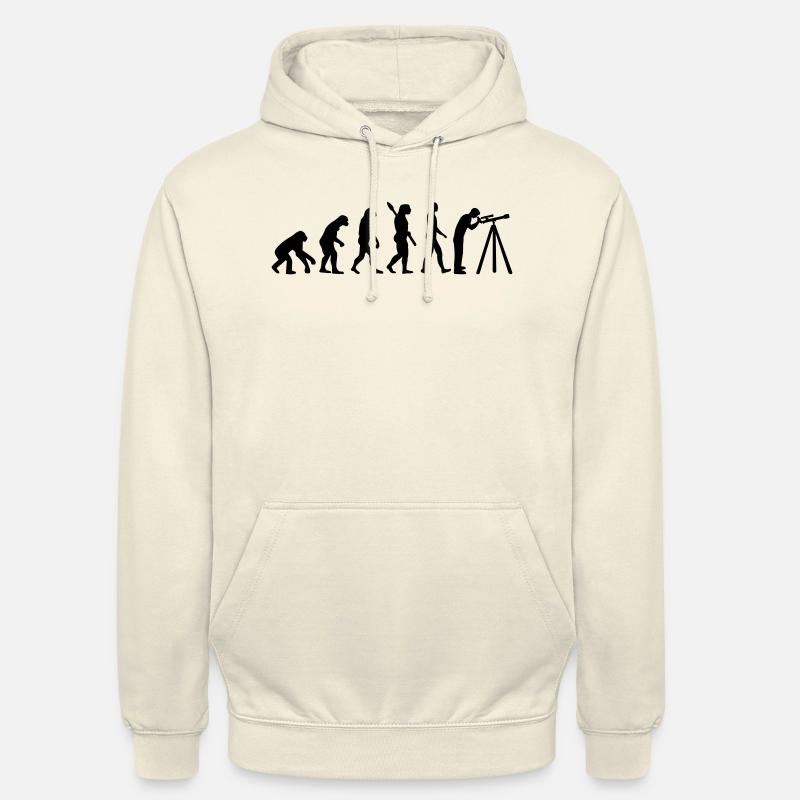 Évolution Astronomie - Sweat-shirt à capuche unisexe - vanille