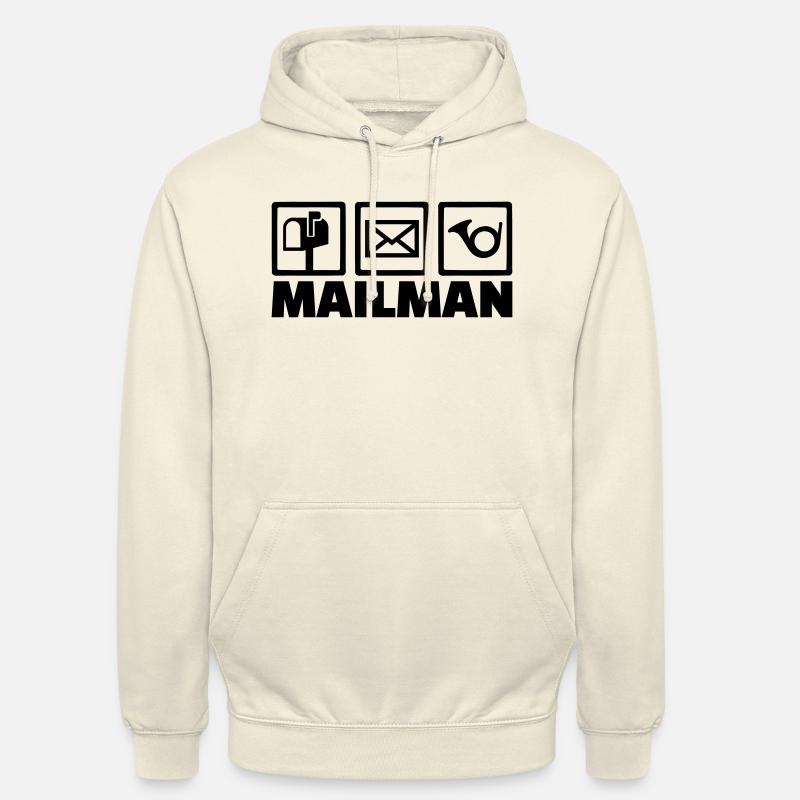 Mailman - Sweat-shirt à capuche unisexe - vanille