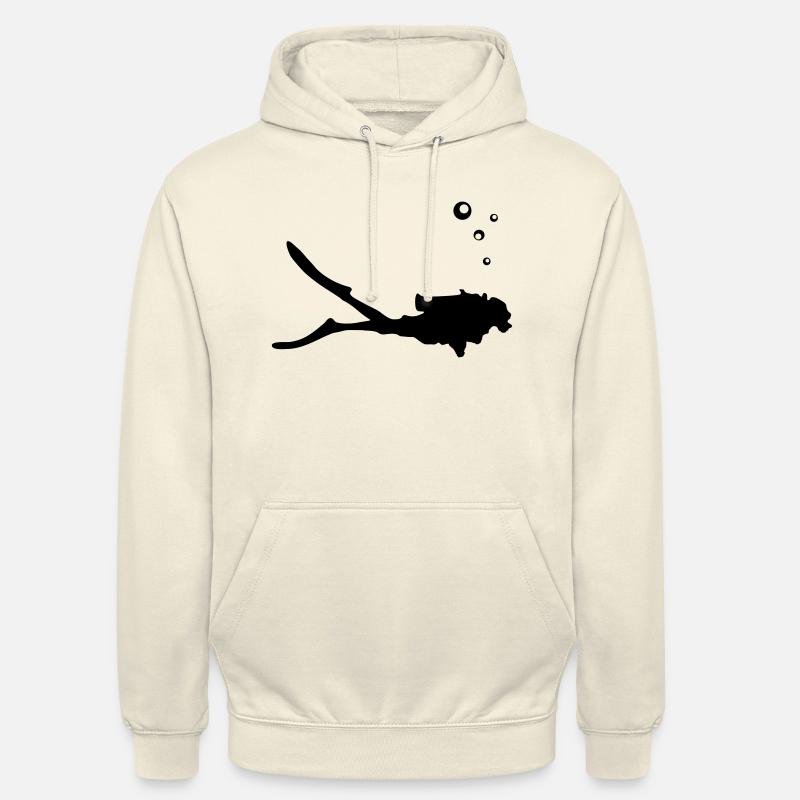 Diver, diving - Unisex Hoodie - vanilla
