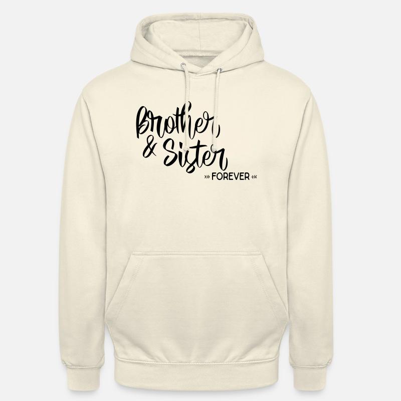 bror og søster - Hættetrøje unisex - vaniljemilkshake